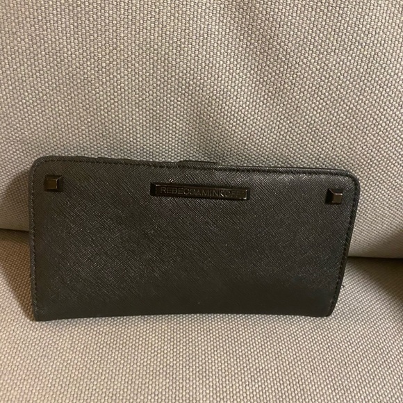 Rebecca Minkoff Black Saffiano Wallet - Picture 1 of 2